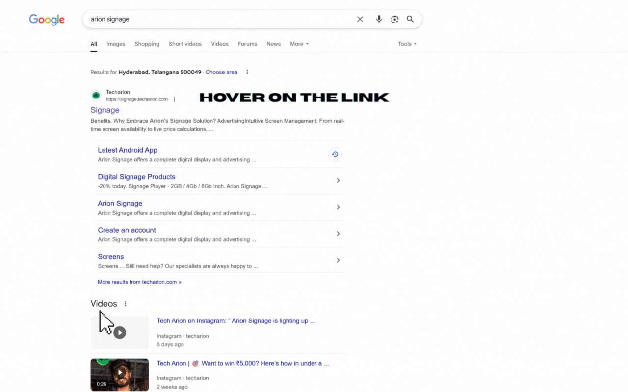 Hover to Preview Demo